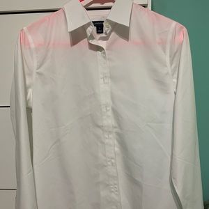 Plain white button down